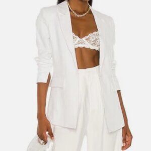 Central Park West X REVOLVE Birch Blazer Ivory Linen S